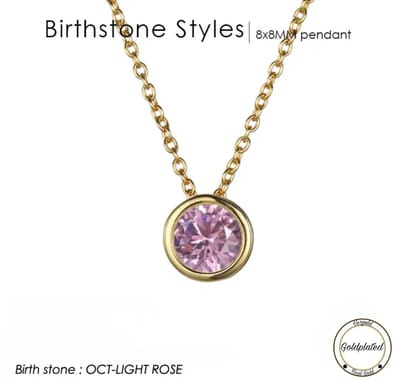 Soraro Birthstone Ketting | Oktober | Goudkleurig | Ketting voor Haar | Cadeau Voor Haar | Cadeau Voor Vriendin | Verjaardag Cadeau | Moederdag Cadeau | Cadeau Ideeën