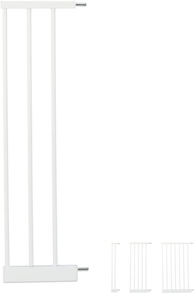 klemhekje - verlengdeel - voor deurhekjes - 20 cm breed - beveiliging voor baby's & honden - wit