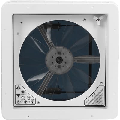 Ventilateur d'aération électrique 2 voies avec télécommande pour camping-car, caravane, bus, salle de bain 13,4x13,4in24V