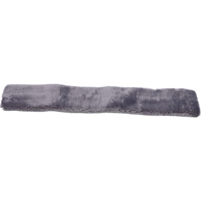 Paard Zadel Singel Lichtgewicht Slijtvastheid Imitatie Fleece Paard Buikbeschermhoes Grijs gray