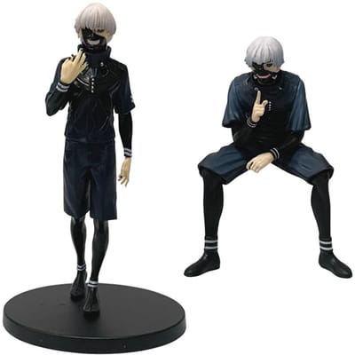 Op Voorraad Ken Kaneki Zittende Figuur Tokyo Ghoul Standbeeld Actiefiguur PVC Standbeeld Verzameling Model Speelgoed Cadeaus