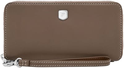 FOSSIL Portemonnee Lennox Zip Continental Wallet Smoke Donkerbruin