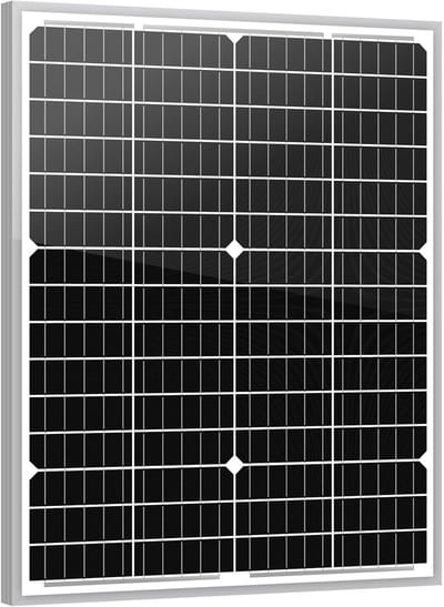 Zonnepaneel - PV Module - Batterij Laden - Monokristallijn - 30W - Zwart