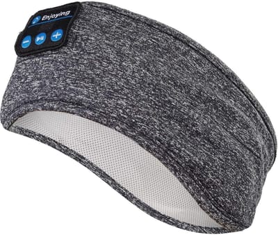 Slaapkoptelefoon met Bluetooth en Oogmasker - Draadloze Muziek en Comfort voor Sport en Slapen