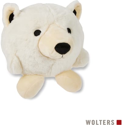 knuffel hond - pluche hondenspeelgoed - ijsbeer knuffel- pluche bal - hondenspeelgoed zacht - zachte bal - geen piepers