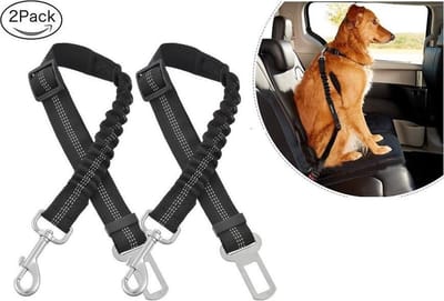 *** 2x Premium Autogordel Hond - Veilig Onderweg - van Heble® ***