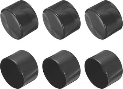 Rubberen eindkappen voor meubels - 80 mm, 6 stuks, beschermdop voor stoelpoten en tafelpoten