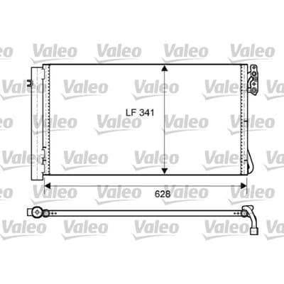 Condensator, airconditioning VALEO 814012