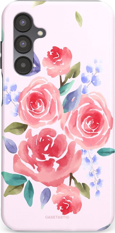 Casetastic hoesje geschikt voor Samsung Galaxy A16 - Dubbellaagse bescherming - Aquarel pracht - Fashion Case - Lichtroze Lavendel