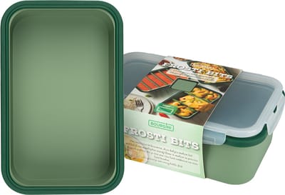 Bourgini Frosti Bits – Diepvriesbakjes set – 2 Siliconen Meal Prep Bakjes – 1400ml Voordeelset – Lekvrij – BPA-vrij