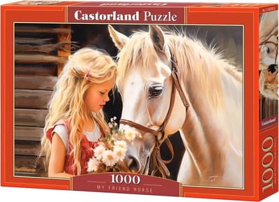 Castorland My Friend Horse – Puzzel – 1000 stukjes – Satijnen afwerking – Perfecte pasvorm – Europese kwaliteit