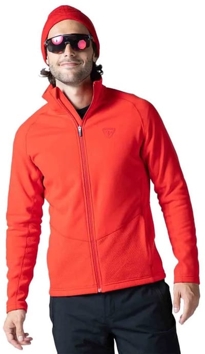 Rossignol Classique Clim Fleece Met Halve Rits Oranje S Man