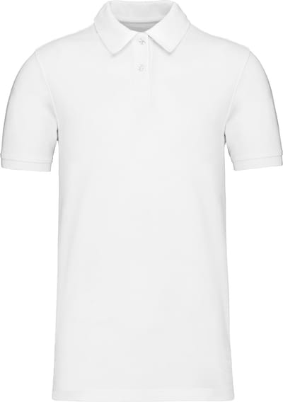 Kariban Piqué-herenpolo Bio180 K2025 - White - S
