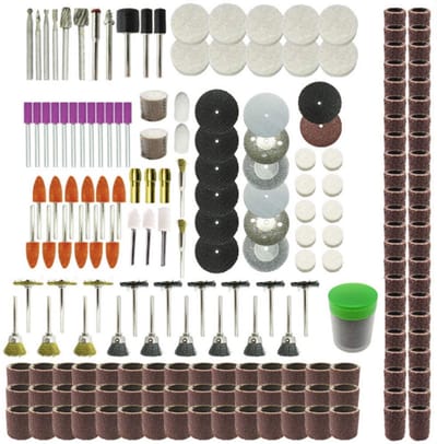 217-delige multifunctionele accessoire set voor draaigereedschap - slijpen, polijsten, boren en graveren