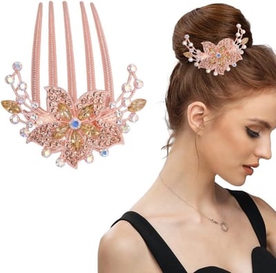 Elegante Haaraccessoires voor Bruiloft, Vintage Haarcombs met Strass, Perfect voor Bruidskapsels en Feestelijke Gelegenheden