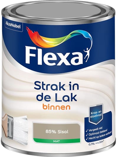 Flexa - Strak In De Lak Binnenlak Mat - 85% Sisal - Mengverf - 750 Ml