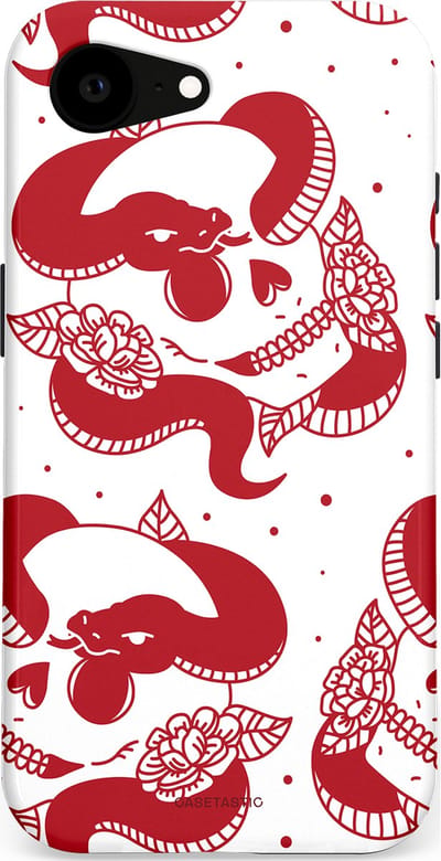 Casetastic Hoesje Geschikt voor Apple iPhone 16e Magsafe - Stijlvolle Beschermende Duo-layer Case - Beet van de nacht