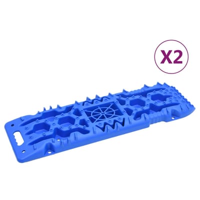 vidaXL - Gripplaten - 2 - st - 107x31x7 - cm - nylon - blauw