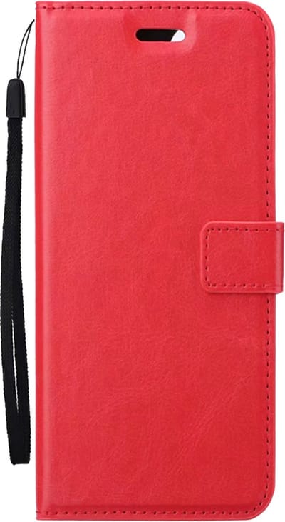 Hoesje Met Pasjeshouder - Geschikt voor Samsung Galaxy A35 - Luxe Bookcase Portemonee - Flip Case - Kunstleer Book Case - Flipcase - Book Cover - Walletcase - Portemonneehoes - Rood