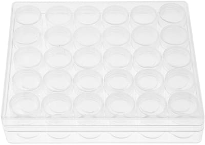Dailygoods- Opslagbakjes 30 Stuks - Doorzichtige Plastic Potjes - Kleine Bakjes met Deksels - Ideaal voor Sieraden - Ruimtebesparend - Draagbaar - Opslagpotjes