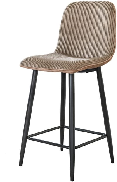 AnLi Style Barstoel Rib - Rock zand - set van 2