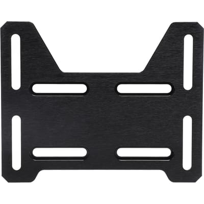 Support Adaptateur de Montage Moteur Réglable avec Matériel Aluminium Haute Dureté Longue Durabilité pour Mini Moto Go Kart Noir noir