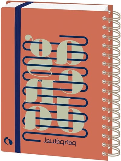 Agenda Planner - Weekoverzicht Notitieboek - Planning Organiseren - Spiraalbinding Platte Opening - 15x21cm - Multikleur