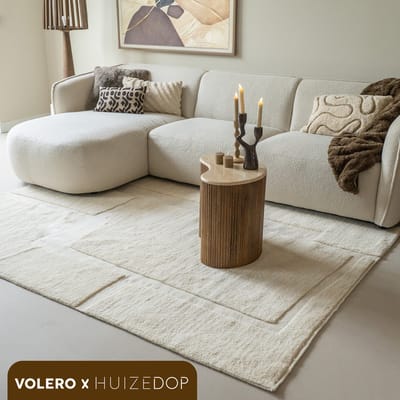 Studio Clarice Wollen vloerkleed - Judith Pebble Creme - 200x290cm