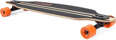 Longboard 9x38 Inch Zwart - Esdoorn Dek, ABEC-7 Lagers voor Stabiliteit en Comfort