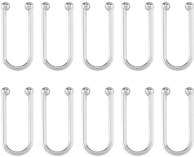 Dailygoody - Bikiniclips - 10 Stuks - Zilverlegering - Voor BH en Bikini - Platina - Handige Bevestigingsaccessoires - Geschikt voor Dames - 59x26mm