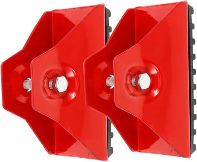 Laddervoetbeschermers - Ladderpootkussens - Vloer Beschermen - Antislip Stabiliteit - 12.50X8.00X7.00CM - Rood