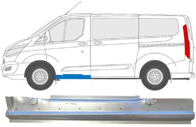 Reparatie dorpel voor Ford Transit Custom 2013-2023 / Links