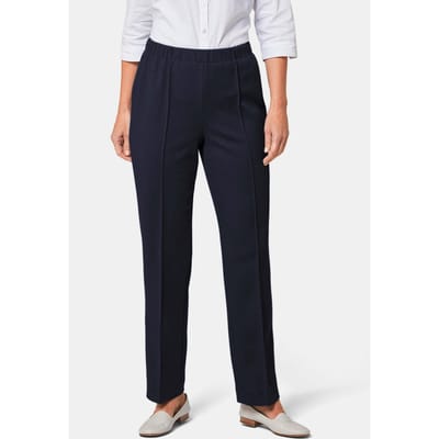 Comfortabele ribbroek CARLA - marine - Gr. 38 van Goldner Fashion