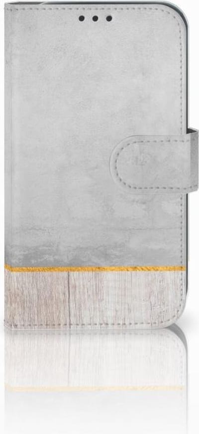 Samsung Galaxy Xcover 4 | Xcover 4s Book Style Case Wood Concrete