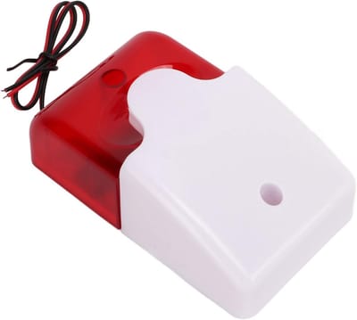 Sirene Alarm met Geluid en Licht 12V/220V Hoge Decibel Waarschuwingssysteem