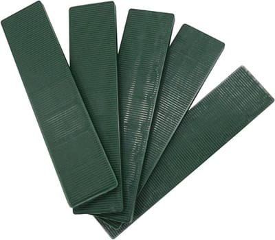 Plastic Platte Shims - Vulplaten Kozijn - Kozijnen Monteren - Stapelbaar - 22 x 100 mm - Grijs