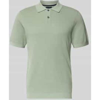 Slim fit poloshirt met structuurpatroon