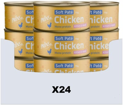 PRINS SOFT PATE KITTEN / ADULT CHICKEN 24X70 GR