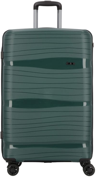 d & n Travel Line 4300 4 wielen Trolley L 78 cm - Harde bagage - TSA slot - dark green