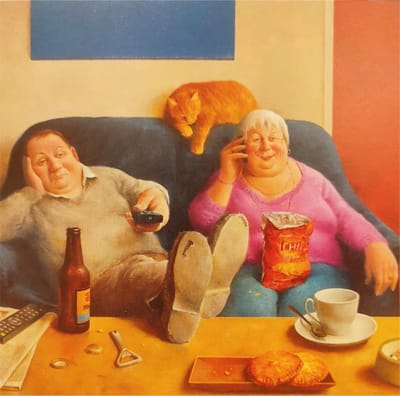 Wenskaart - Marius van Dokkum - Familie aan de lijn
