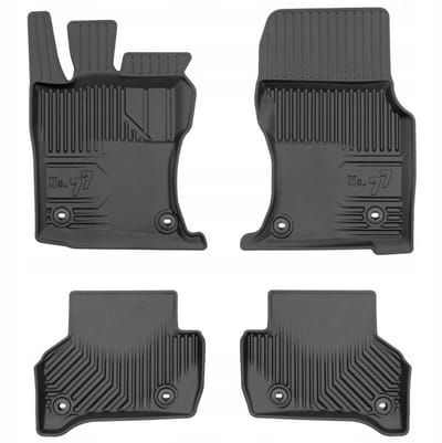 Frogum - No.77 - Automatten 3D - Geschikt voor JAGUAR XE (X760) vanaf 2015 - 4-delig - TPE Rubber - Zwart