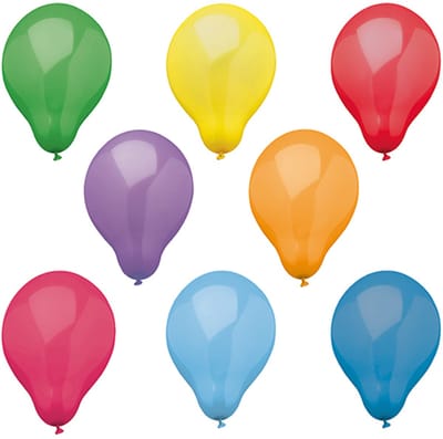 PAPSTAR luchtballonnen, diameter: 250 mm, kleuren assorti