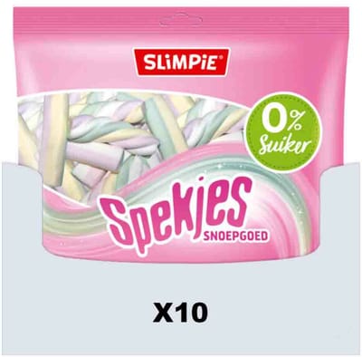 Slimpie - Spekjes - 10 x 80 gr - Voordeelverpakking