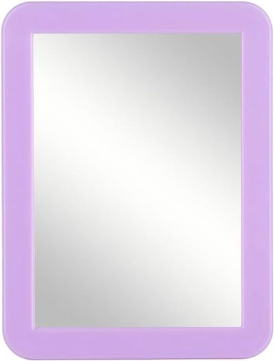 Magnetische Kastspiegel - Kleine Spiegel Locker - Make-up Check - Echt Glas - 5x7 Inch - Paars