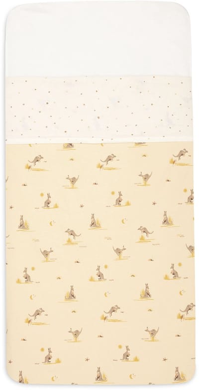 Jollein Laken Wieg - 75x100cm - Katoen - Kangaroots - Dusty Dot