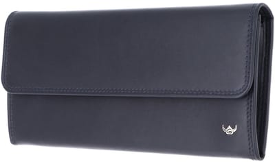 Golden Head Leren portemonnee Polo RFID Protect Damenbörse 2828 Marineblau donkerblauw