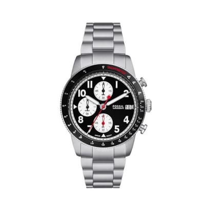 Fossil Sport Tourer FS6045 Herenhorloge Zilverkleurig - Ø 42 mm