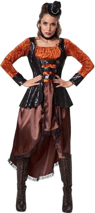 dressforfun - Steampunk prinses XL - verkleedkleding kostuum halloween verkleden feestkleding carnavalskleding carnaval feestkledij partykleding - 302323