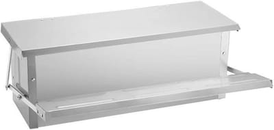 Automatische Voerbak - Veevoer Dispenser - Pluimvee Voeren - Rattebestendig Ontwerp - 5 kg Capaciteit - Zilver