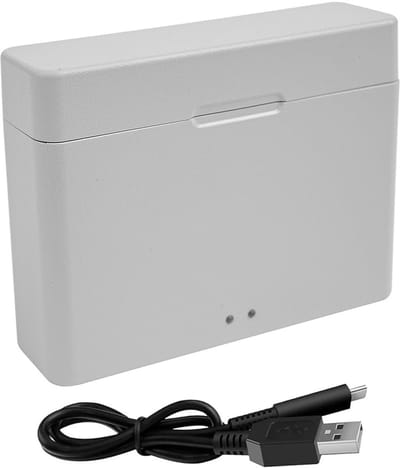 Dailygoody - Oplader Action 3/4 - Laadstation voor dubbele accu - Snel opladen voor langere opnames - Draagbare laadhub - USB-geheugen voor Osmo Actio...